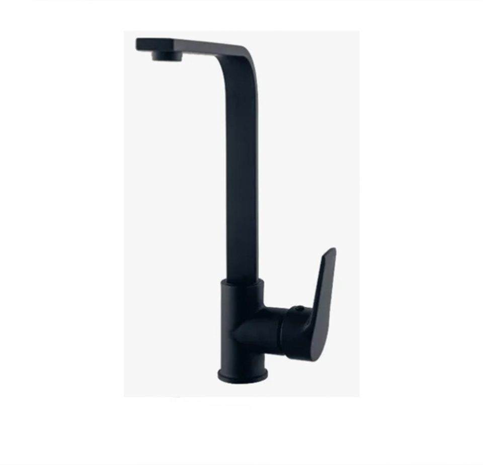 Llave Grifería Lavaplatos Monomando Vertical Negro tgmarket